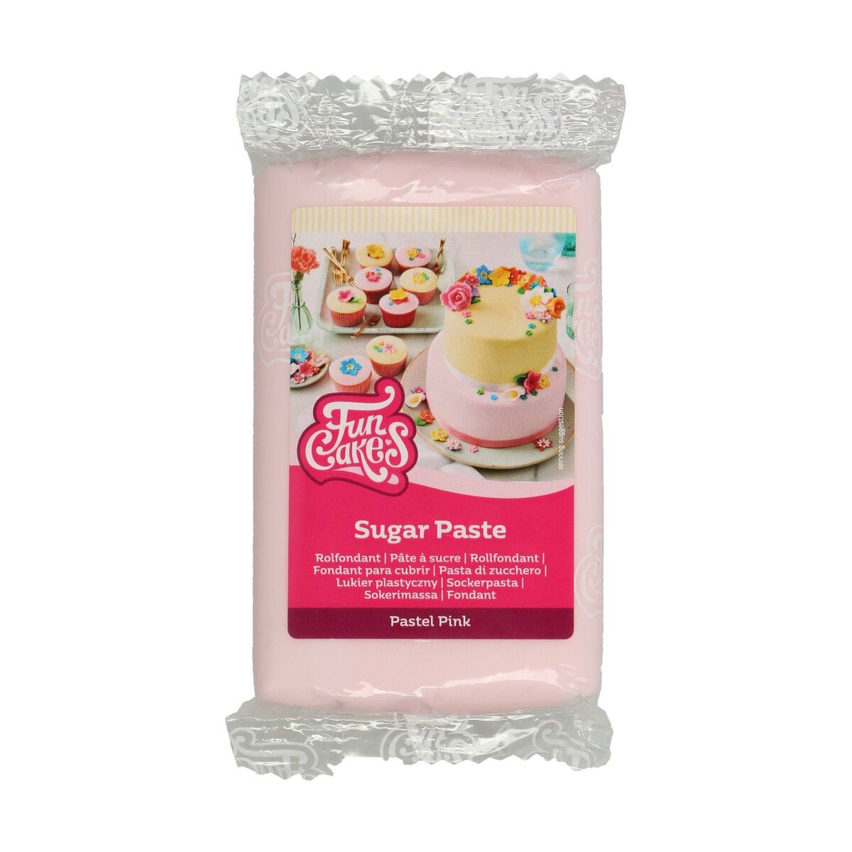 FUNCAKES ROLLFONDANT PASTEL PINK 250 G