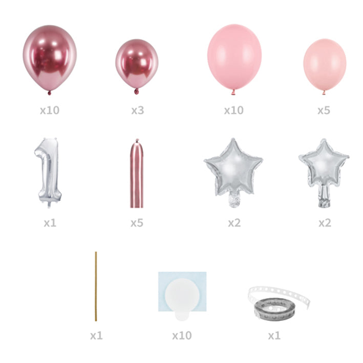 1 Ballonset - Ballon Bouquet - Girl