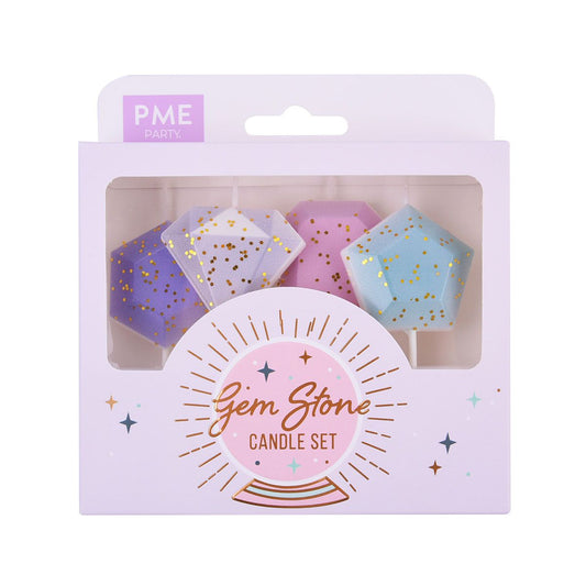 PME-KERZEN - EDELSTEINE SET/4