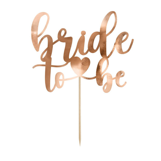 PARTYDECO TORTENTOPPER BRAUT - ROSE GOLD